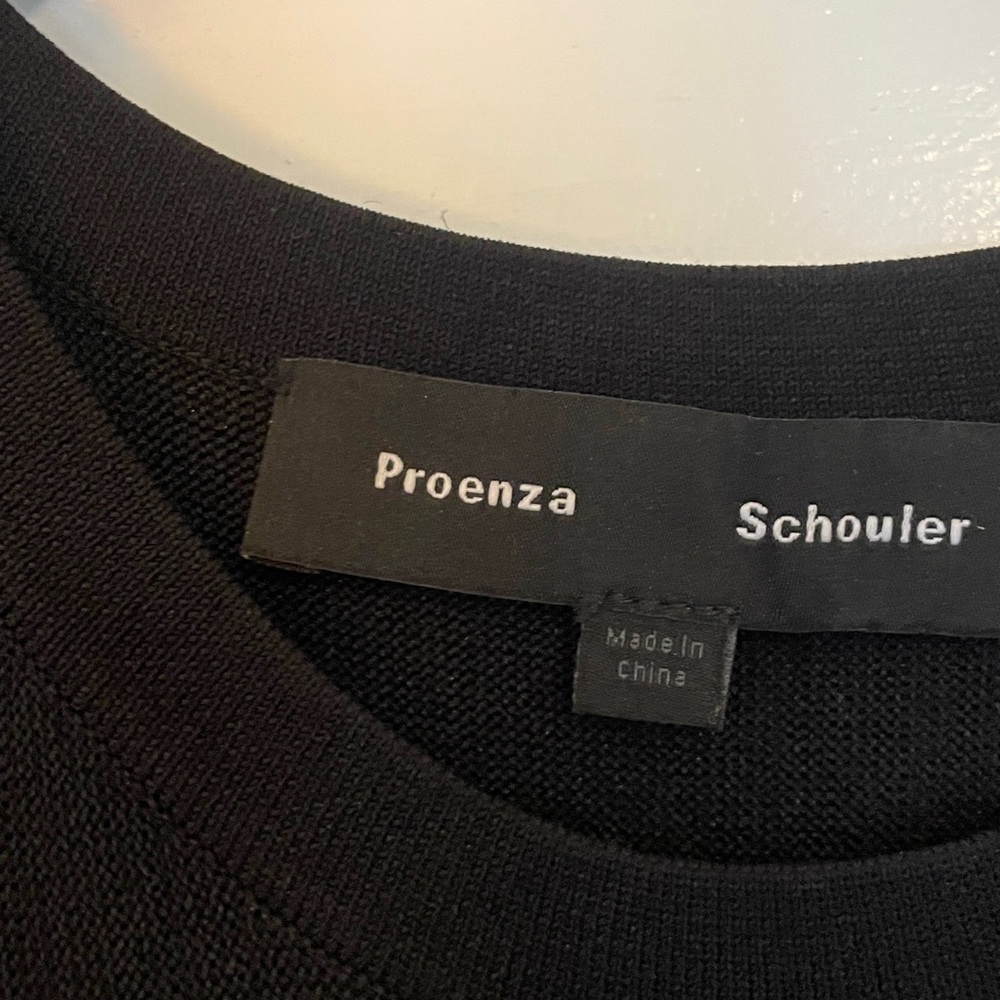 Stunning Proenza Schouler Black Ruffle Sleeve Dress, size XS - Picture 4 of 6